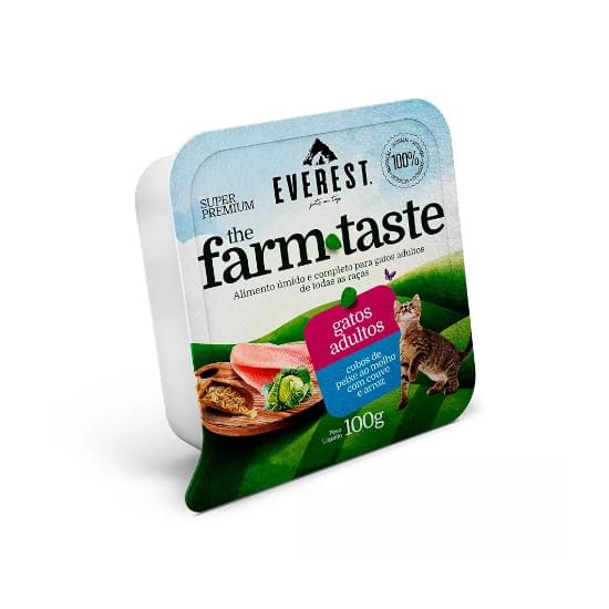 Imagem de Everest gatos adultos farm taste cubos de  peixe ao molho 100g m12