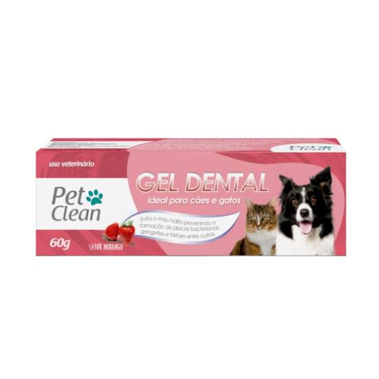 Imagem de Petclean gel dental morango 60g