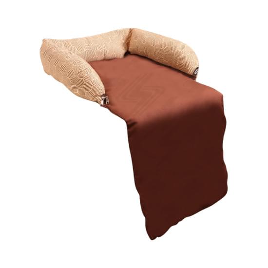 Imagem de Saks cama para sofa bege com marrom