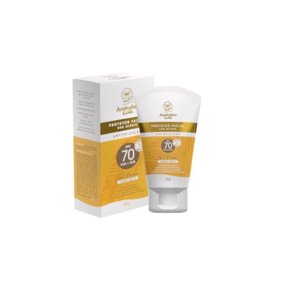 Imagem de Australian gold protetor solar facial gel creme fps70 50g