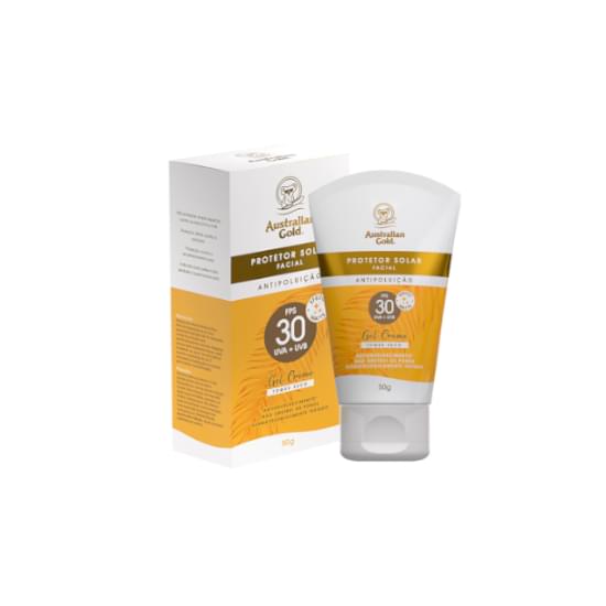 Imagem de Australian gold protetor solar facial gel creme fps30 50g