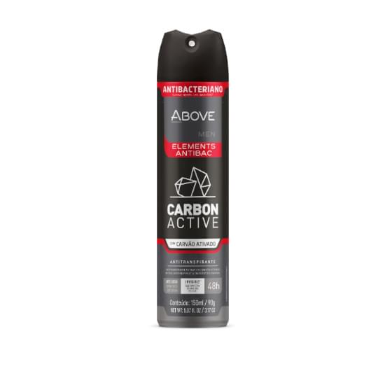 Imagem de Desodorante above aerosol elements carbon active 150ml/90g