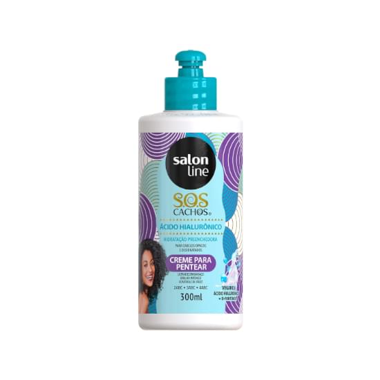 Imagem de Creme para pentear salon line s.o.s cachos ácido hialurônico 300ml