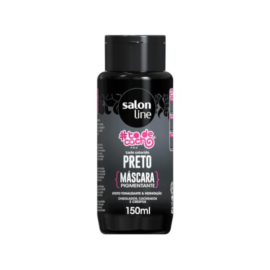 Imagem de Máscara pigmentante #todecacho preto salon line 150ml