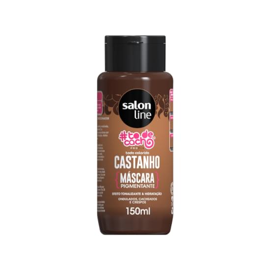 Imagem de Máscara pigmentante #todecacho castanho salon line 150ml