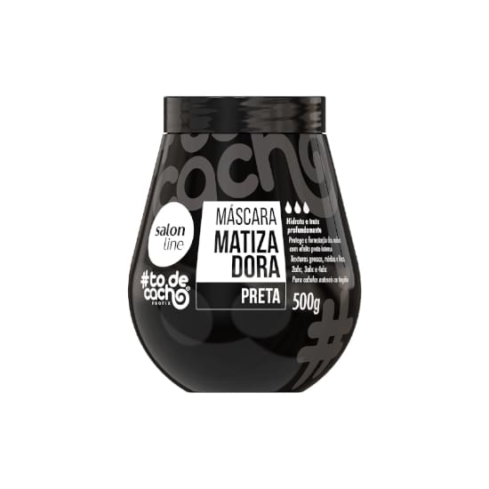 Imagem de Máscara matizadora #todecacho salon line preta 500g