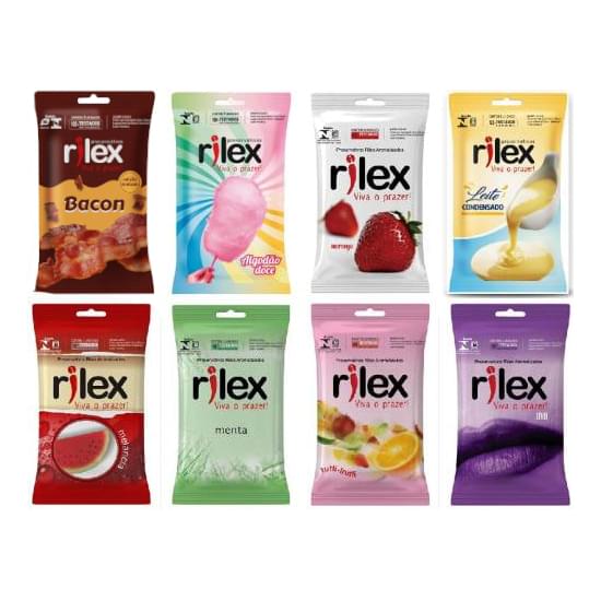 Imagem de Preservativo rilex mix de frutas | caixa com 48 unidades