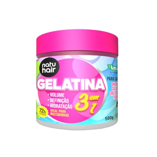 Imagem de Gelatina natuhair sos 3 em 1 500g