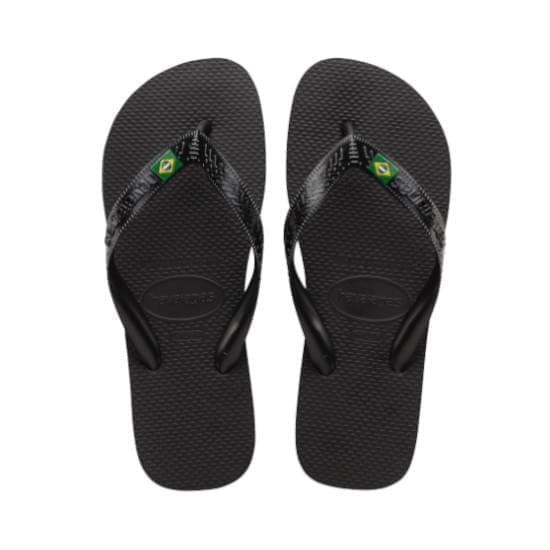 Imagem de Sandália havaianas unissex rasil light preto 35/36