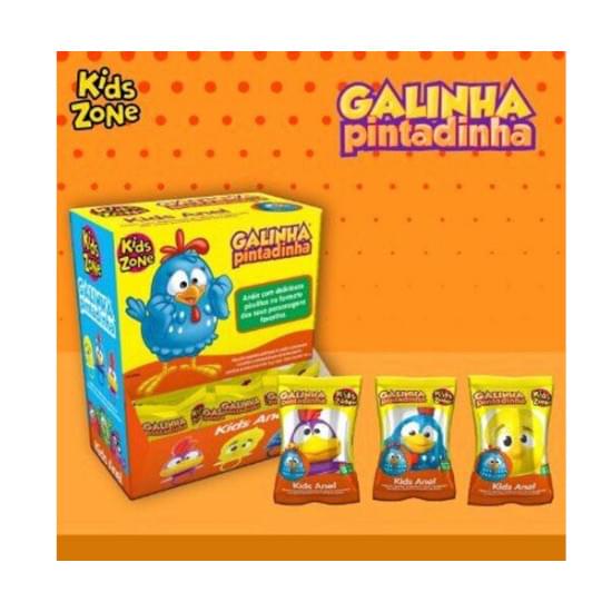 Imagem de Kids zone pirulito kids anel galinha pintadinha com 32 unidades