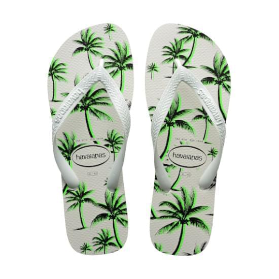 Imagem de Sandália havaianas masculino aloha branco/branco/verde 35/36