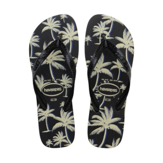 Imagem de Sandália havaianas masculino aloha preto/preto/branco 35/36