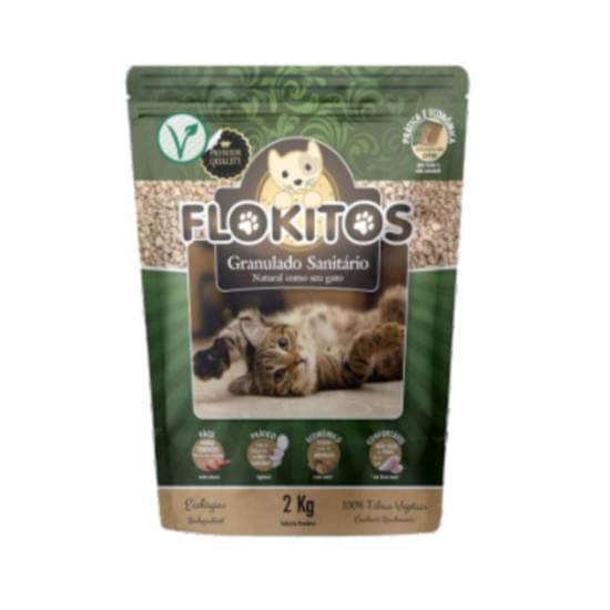 Imagem de Progato granulado higiênico flokitos 2kg