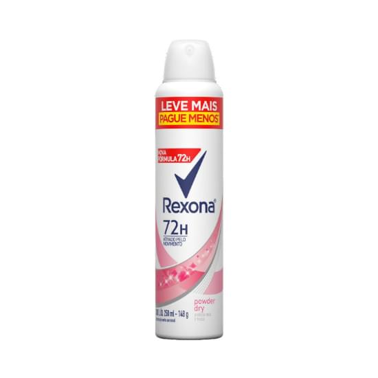 Imagem de Desodorante aerosol feminino rexona powder dry leve mais pague menos 148g