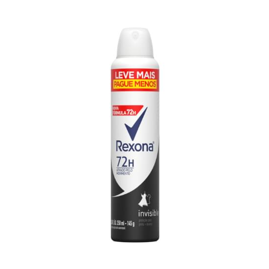 Imagem de Desodorante aerosol feminino rexona insible leve mais pague menos 145g