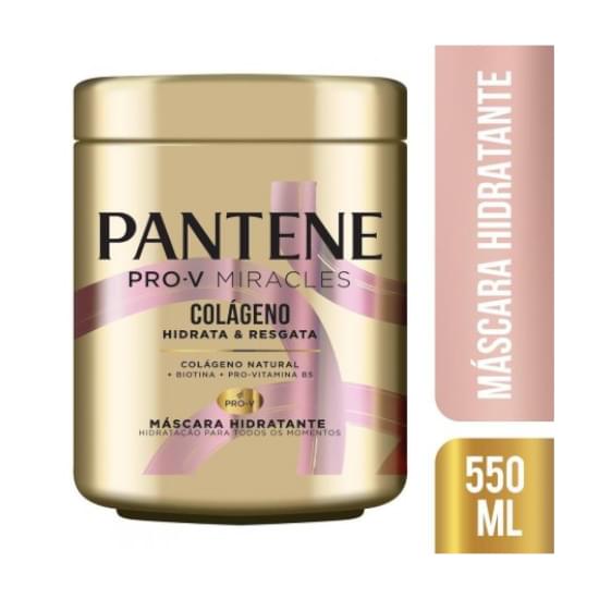 Imagem de Máscara hidratante pantene colágeno hidrata & resgata 550ml