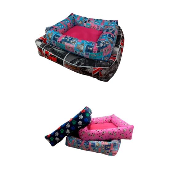 Imagem de Petpoa kit cama quadrada fibrada c/3