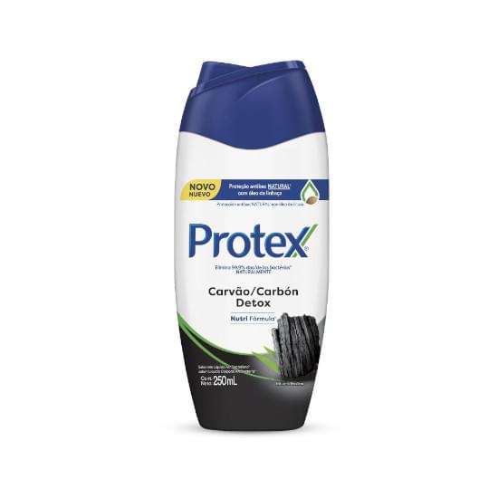 Imagem de Sabonete líquido antibacteriano com óleo de linhaça protex carvão detox 250ml