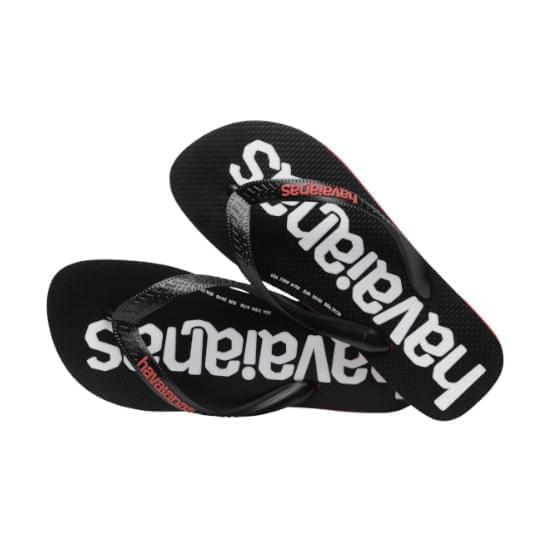 Imagem de Sandalias havaianas unissex top logomania2 vermelho rubi 29/30