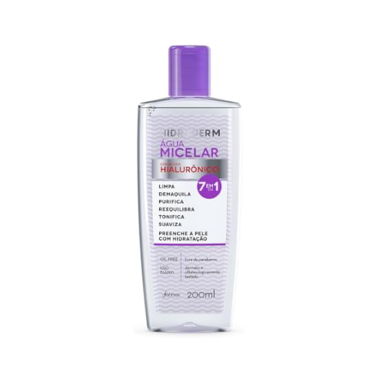 Imagem de Agua micelar hidraderm 200ml hialuronic