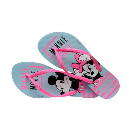 Imagem de Sandalia havaianas faminina slim disney azul water 37/38