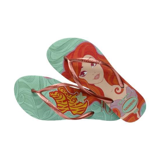 Imagem de Sandalia havaianas feminina slim princesas argila 33/34