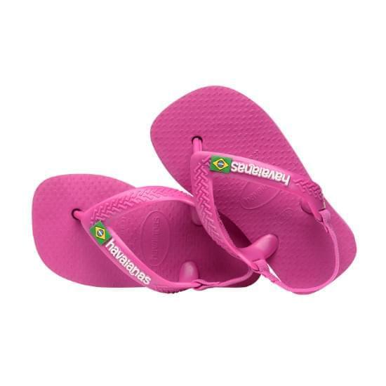 Imagem de Sandália havaianas new baby brasil logo rosa gum/rosa gum 19