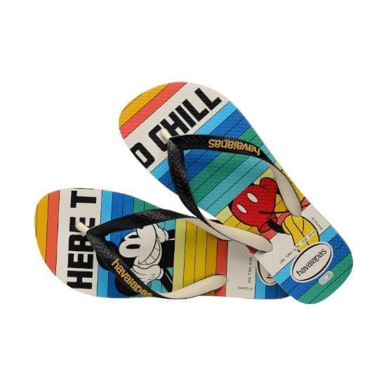 Imagem de Sandália havaianas masculina disney stylish bege palha/preto 41/42