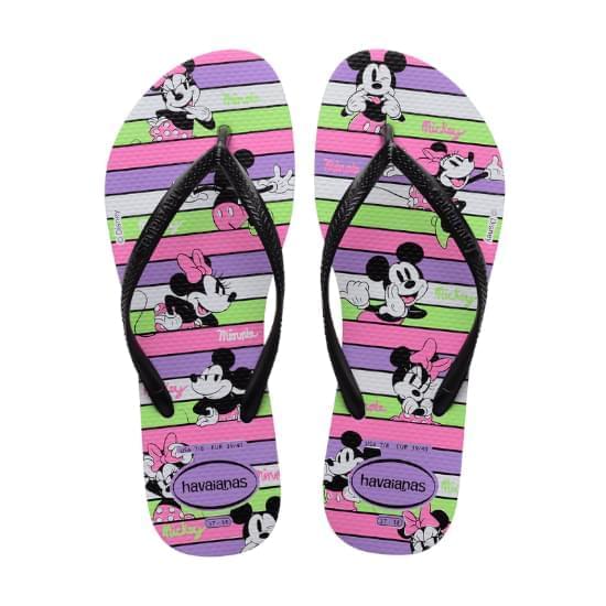 Imagem de Sandalia havaianas faminina slim disney roxo prisma 35/36