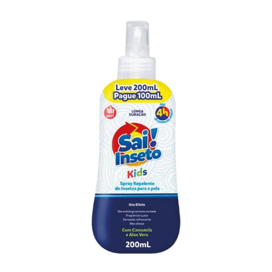 Imagem de Repelente sai! inseto spray kids 4h | leve 200ml pague 100ml