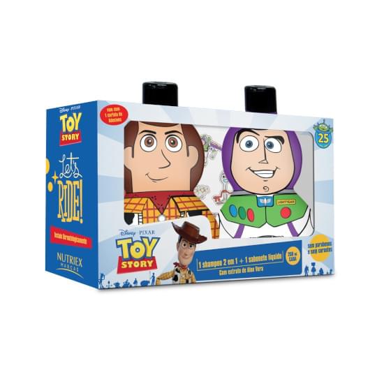 Imagem de Nutriex kit buzz lightyear shampoo 250ml + sabonete líquido 250ml extratos de aloe vera