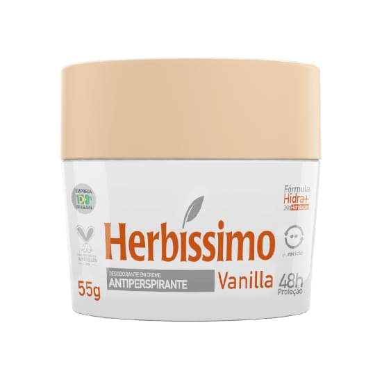 Imagem de Desodorante em creme feminino herbíssimo vanilla 55g