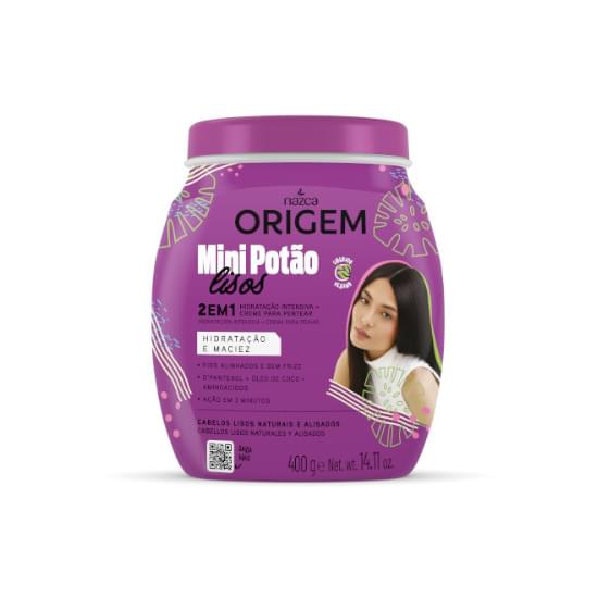 Imagem de Creme para tratamento origem mini potão lisos 400g