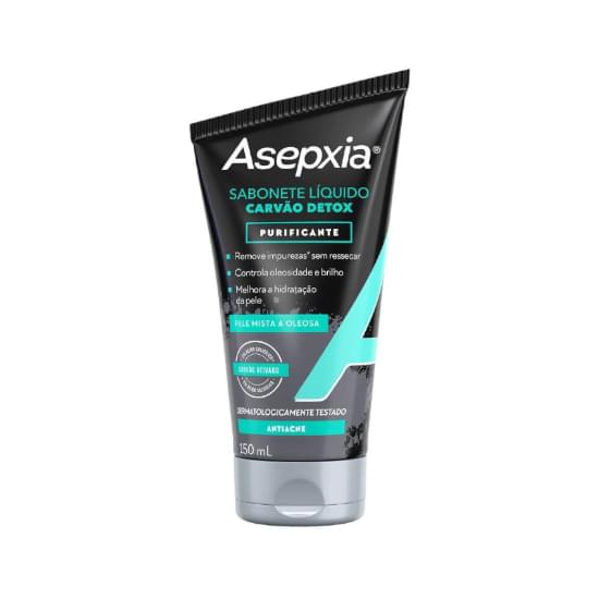 Imagem de Sabonete líquido antiacne asepxia carvão detox 150ml