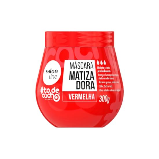 Imagem de Máscara de hidratação matizadora vermelha #todecacho salon line 300g