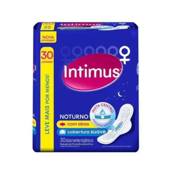 Imagem de Absorvente noturno intimus com abas suave gel | com 30 unidades