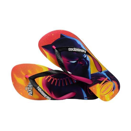 Imagem de Sandália havaianas masculina top marvel preto/pink eletric 23/24