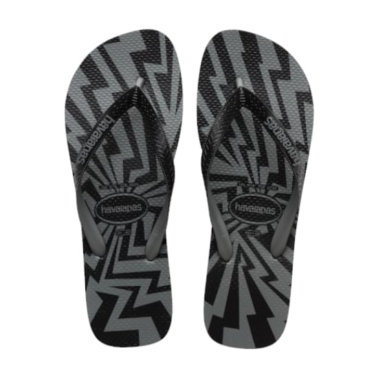 Imagem de Sandália havaianas masculina top crash mix preto/cinza 37/38