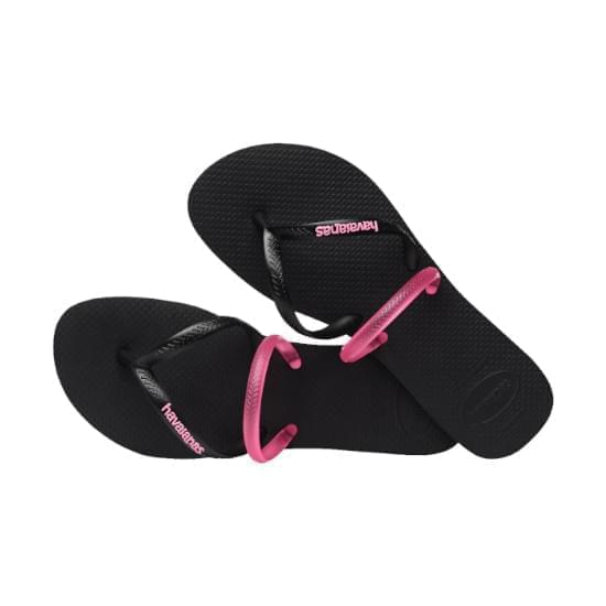 Imagem de Sandália havaianas feminina flat duo preto/preto 33/34