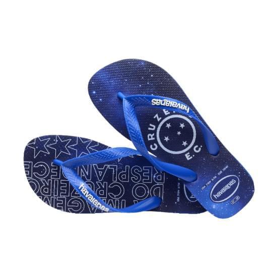 Imagem de Sandália havaianas masculina top times cruzeiro azul estrela 43/44