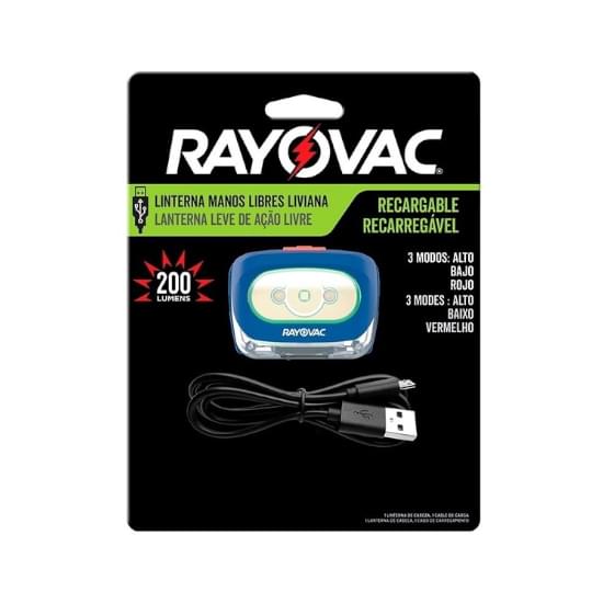 Imagem de Lanterna recarregavel usb maos livres rayovac