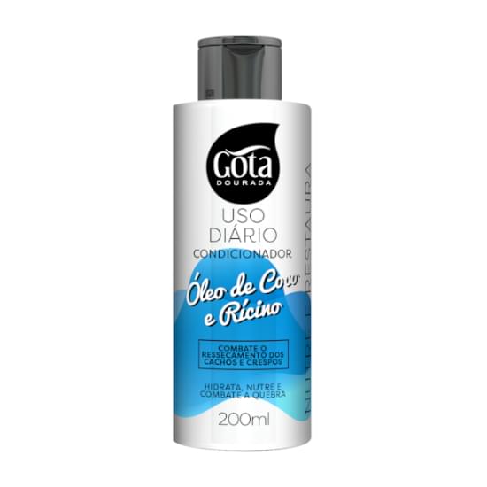 Imagem de Condicionador gota dourada oleo de coco e ricino 200ml