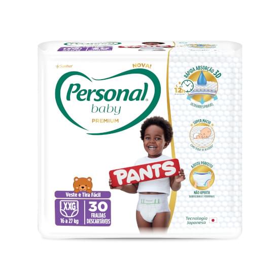 Imagem de Fralda infantil pants personal baby premium tamanho mega xxg com 30 unidades