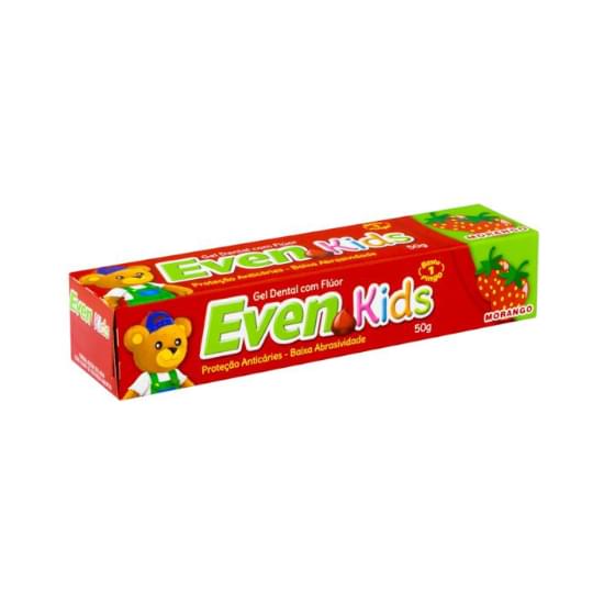 Imagem de Gel dental anticáries com flúor morango even kids 50g