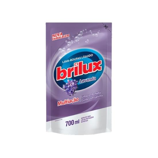 Imagem de Lava-roupas líquido lavanda brilux multiação sachê 700ml refil