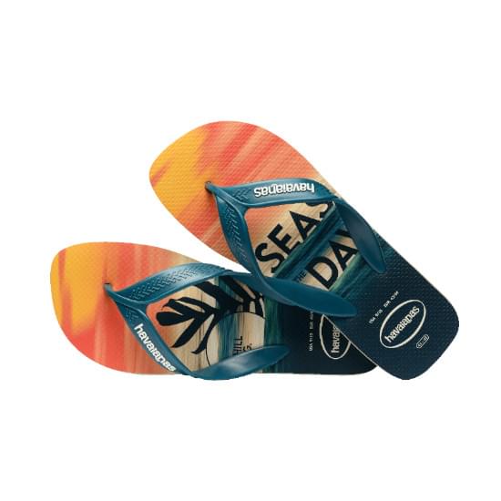 Imagem de Sandália havaianas masculino surf areia/petroleo 37/38