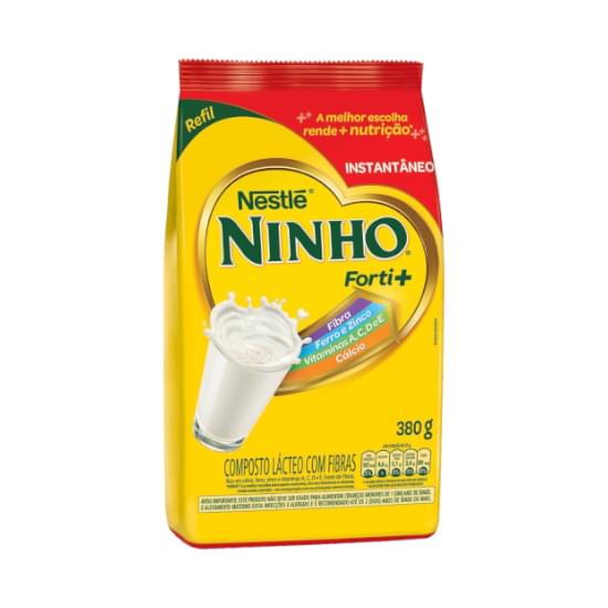 Imagem de Composto lácteo instantâneo ninho forti+ pacote 380g