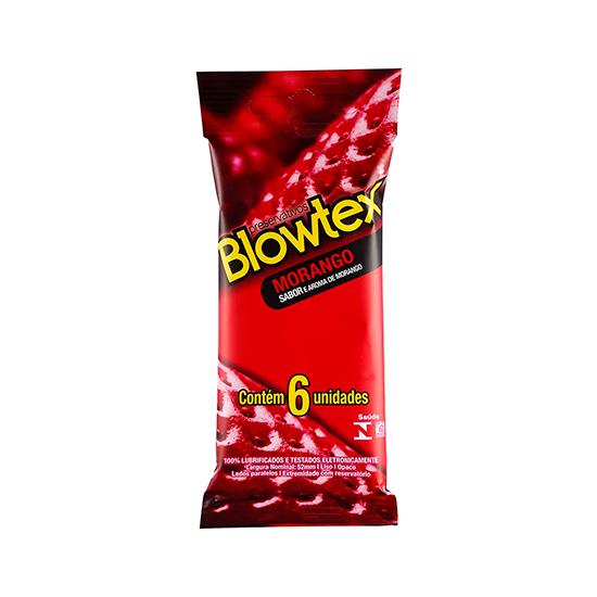 Imagem de Preservativo blowtex aroma morango | com 6 unidades