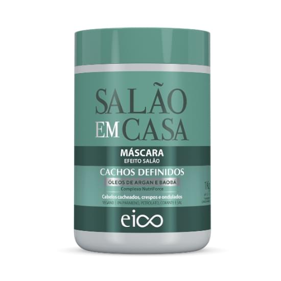 Imagem de Eico máscara de tratamento salão em casa cachos definidos 1kg