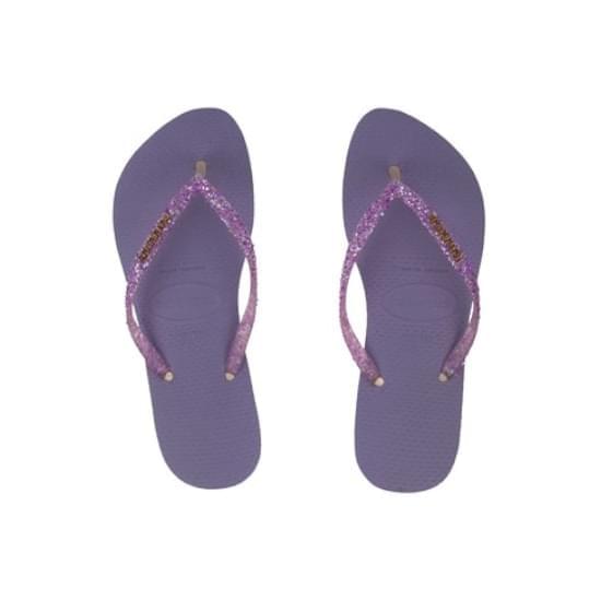 Imagem de Sandália havaianas feminina slim glitter flourish purpura 39/40